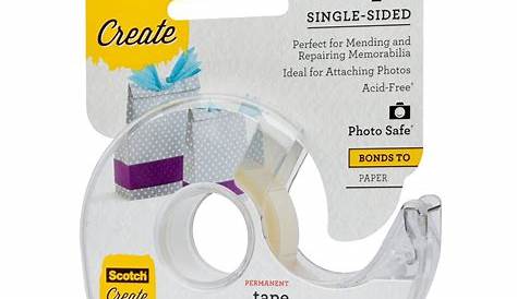 Scotch Scrapbooking Tape - Double Sided - Removable - Acid Free - Clear
