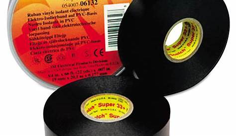 3M Scotch™ 33+ Super Vinyl Electrical Tape | 0.75" x 66 ft, Black | 500