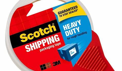 Scotch Heavy Duty Shipping Packaging Tape with Refillable Dispenser, 3