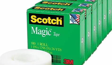 Scotch Magic Tape - 36 yd Length x 1" Width - 1" Core - 6 / Pack