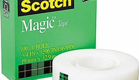 Scotch, MMM8101K, 3/4"W Magic Tape, 1 / Roll, Matte Clear – Walmart