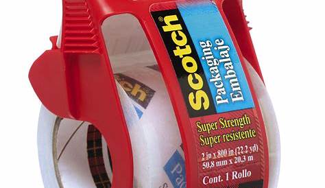 Scotch 142 Heavy Duty Shipping Packaging Tape With Dispenser, 1.88 in W