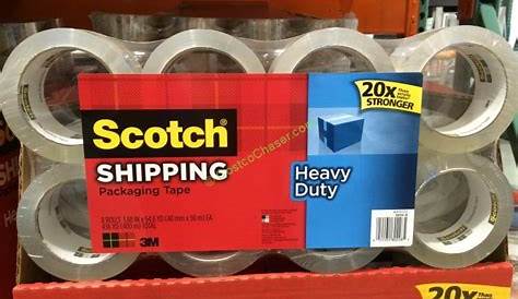 SCOTCH 142 SHIPPING PACKAGING TAPE Heavy Duty Clear 48mm x 25.4m