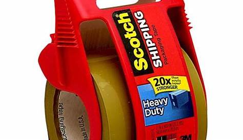 3M 142-6 Scotch® 2" x 22 Yards Heavy-Duty Packaging Tape with Dispenser