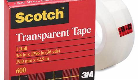 Scotch Transparent Tape 12 Inch Amazon Com Narrow Width Engineered For