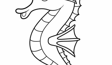 Free Sea Horse Outline, Download Free Sea Horse Outline png images