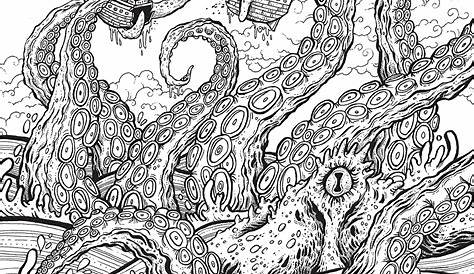 43 Sea Monster Coloring Page ideas | monster coloring pages, sea