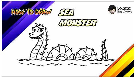 How to Draw a Sea Monster - Drawing for Beginners - YouTube