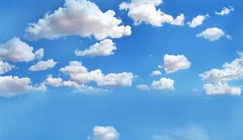 Sky Blue with Cloud Seamless pattern.illustration cartoon Horizontal