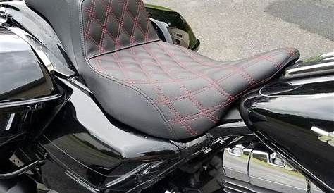 Custom Harley-Davidson seat, H-D Road Glide seat, custom leather seat