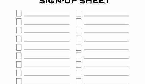Secret Santa Sign Up Sheet Template Printable Word Searches