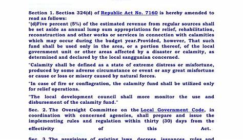 RA 7160 Environment-Related Provisions and Cases Assigned | Local