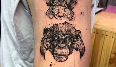 See, hear, speak, do no evil... | Monkey tattoos