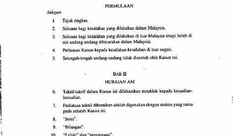 Seksyen 354 Kanun Keseksaan : Kanun keseksaan malaysia (akta 574) ialah