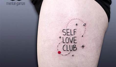 Traditional style "Self Love Club" tattoo design by @mxosophie Girly