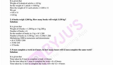 Selina Solutions Concise Maths Class 7 Chapter 7 Unitary Method
