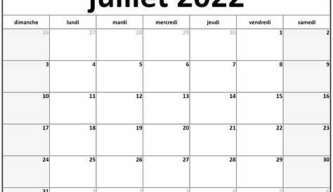 Semaine 24 2022 : dates, calendrier et planning hebdomadaire à imprimer