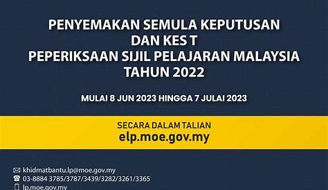 Cara Semak Keputusan SPM / PMR Check Result Online 2022