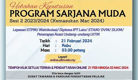 Permohonan Kemasukan Ke UiTM Sesi 2020/2021 Terbuka Kepada Lepasan SPM