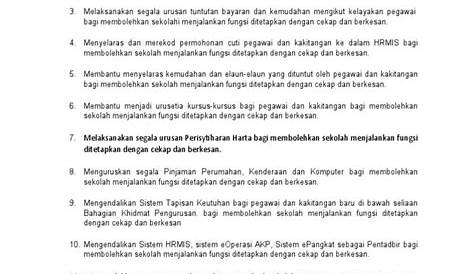 Senarai Tugas Pembantu Tadbir N22 | PDF