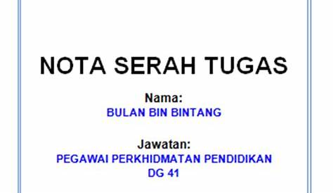 Contoh Surat Serah Tugas Guru Terbaru - Letter Website