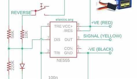 555 Timer Stepper Motor Controller Circuit