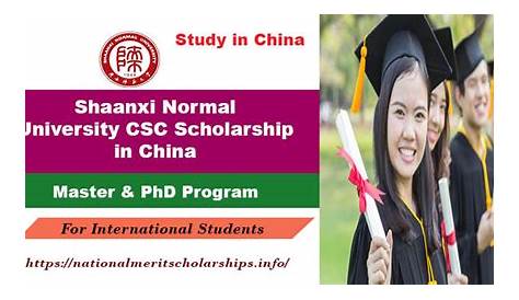 Shaanxi Normal University CSC Scholarship 2021 in China for MS & PhD