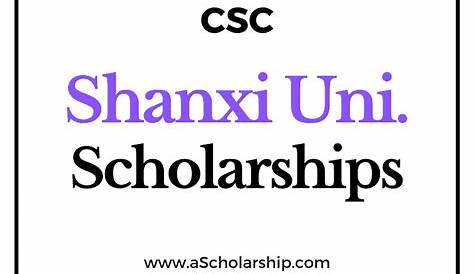 Shanxi University - Scholarships for 2020-2021, Study in China
