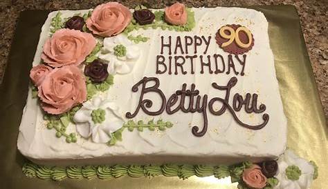 90th Birthday - sheet cake | fondant flowers and pearls | Flickr