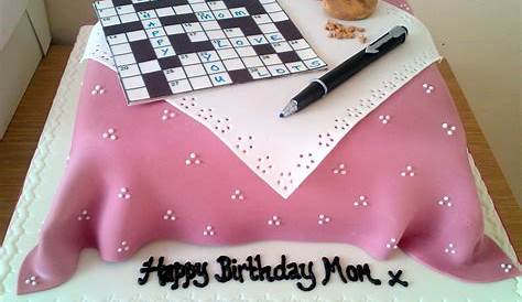 Celebration Crossword Cake Crossword cake, Cake, Cake decorating