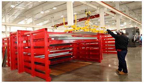 RollOut Sheet Metal Racks Roll Out Racks for Flat Metal Storage