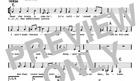 Folsom Prison Blues sheet music for dobro solo (PDF)