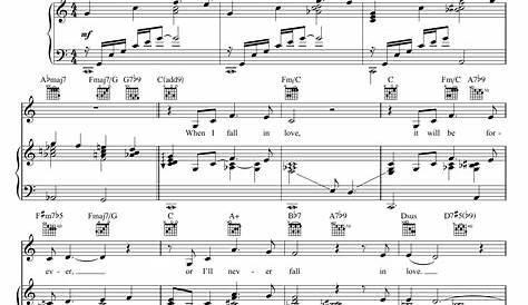 When I Fall In Love sheet music by Nat King Cole (Piano, Vocal & Guitar