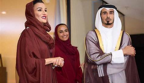 The Emir of Qatar Sheikh Hamad bin Khalifa Al-Thani and his wife