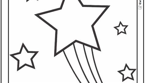 Shooting Star Coloring Pages Coloring Home