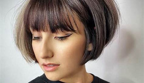 Short Angled Bob Haircut With Bangs Best Women s 2011 Best -