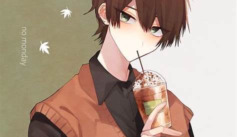 Brown Hair Anime Boy, Brown Hair Male, Anime Hair, Anime Oc, Character