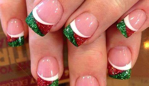 Short Christmas Themed Nails