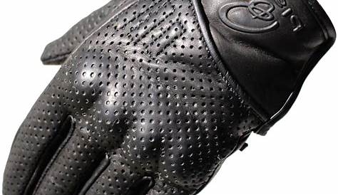 Black Freedom Short Leather Motorcycle Gloves - Biker Stocking Fillers