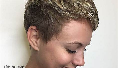 Short Pixie Haircuts With Blonde Highlights Pin On