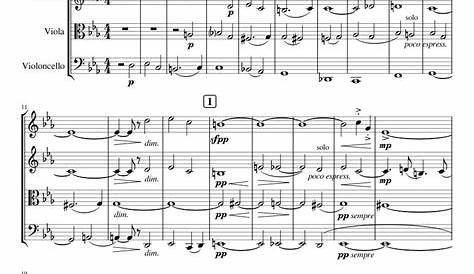 Shostakovich String Quartet No. 8 "Dresden" (Op. 110), Mvt. II Sheet