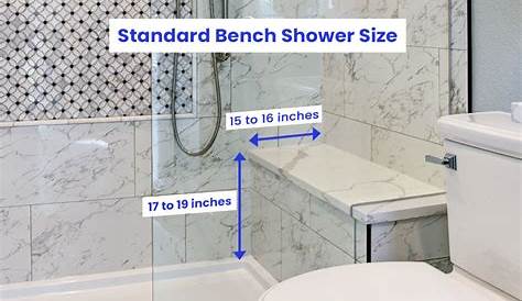 Shower Bench Dimensions (Size Guide) | Shower bench, Shower bench built