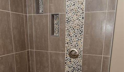 Custom tiled shower with Pebble floor | Harrisburg, Pa