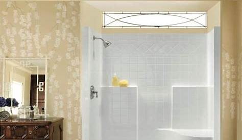 Sterling Accord White 4-Piece Alcove Shower Kit (Common: 36-in x 60-in