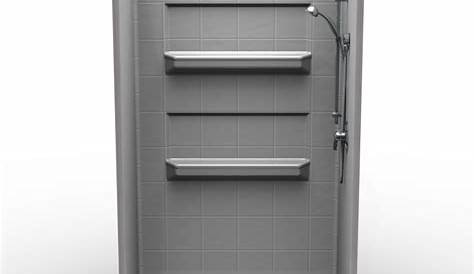 Sterling Sterling Ensemble 48-in x 34-in Shower Kit, Chrome with Clear
