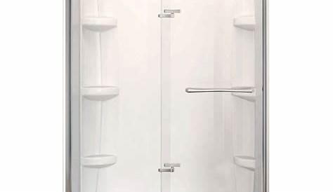 MAAX Reveal 32 in. x 60 in. x 74.5 in. Corner Shower Stall in White