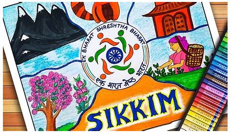 How to make Brochure on Sikkim|| Sikkim project easy and attractive