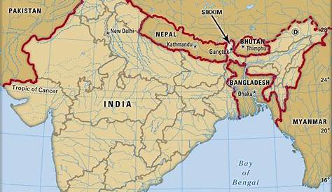 Map Of India Sikkim - Maps of the World