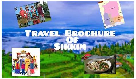 Travel brochure of Sikkim | How To Make Brochure | Like and Subscribe