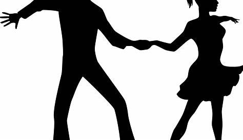 Black silhouette of couple dancing — Stock Vector © jodo19 #39332327